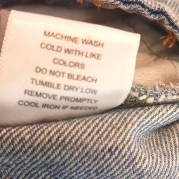 C&V distressed high waist blue denim shorts sz 29 - Picture 8 of 9